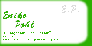 eniko pohl business card